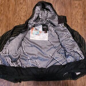 Womans Burton The White Collection Snowboarding Jacket Black Excellent Medium